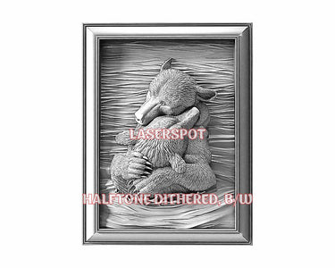 Bears 3d illusion & laser-ready files - 3DWave.us